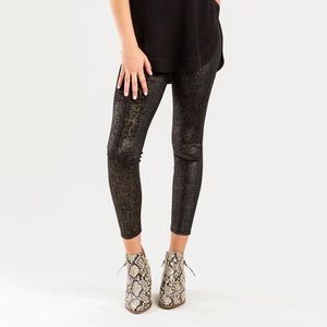 NWT! Francesca’s Bailey High Shine Velvet Leggings